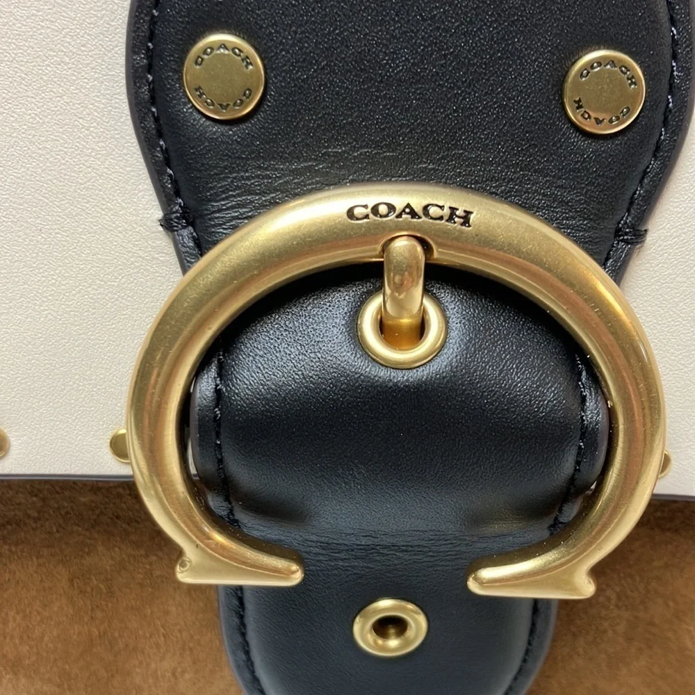 Coach vintage khaki Multi color crossbody purse new with tag - Picture 4 of 13